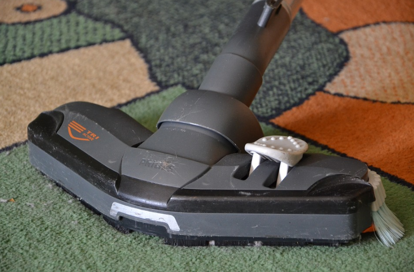 vacuum cleaner on carpet